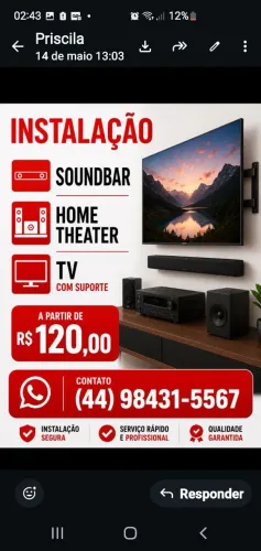Instalação de TV