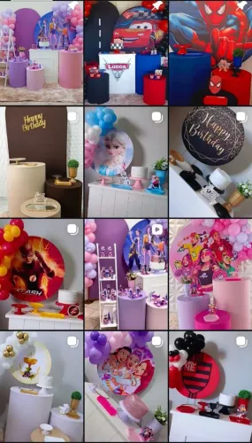 Decoração para festa pegue e monte 