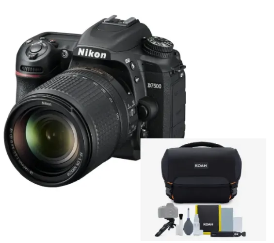 Nikon D7500 + lente18-140mm ED VR DSLR cor preto