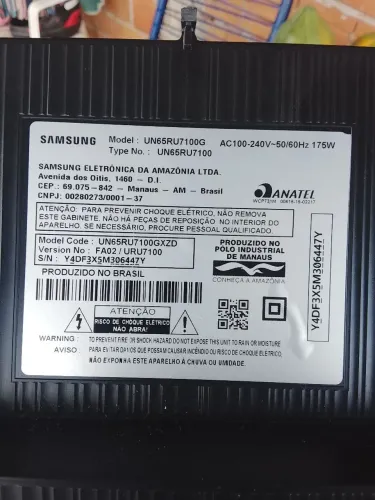 Componentes de tv Samsung 65 polegadas
