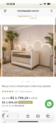 Berço Quater Cozy