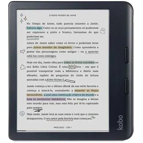 Kobo Libra Colour Preto Novo Lacrado