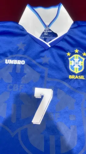 Camisa umbro Brasil Bebeto azul [M] tetra 1994