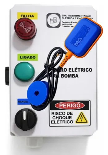 Painel controle para bomba de piscina e iluminação