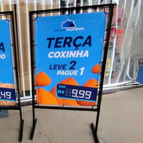Cavalete Placa Comercial 
