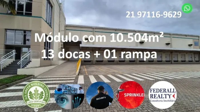 Aluguel de galpão em Queimados com 10.000m²