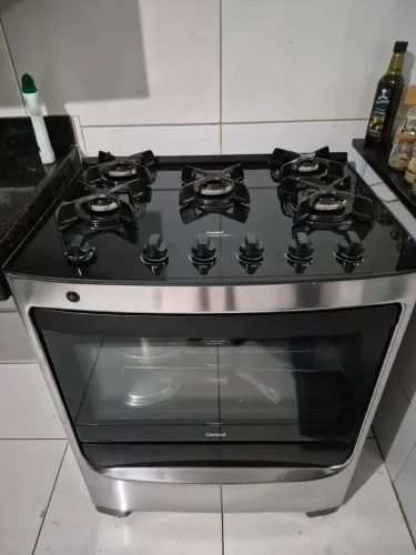 Fogão cônsul mesa de vidro 5 bocas