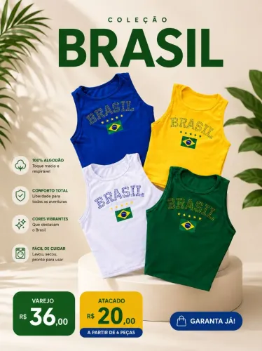 Cropped / atacado e varejo