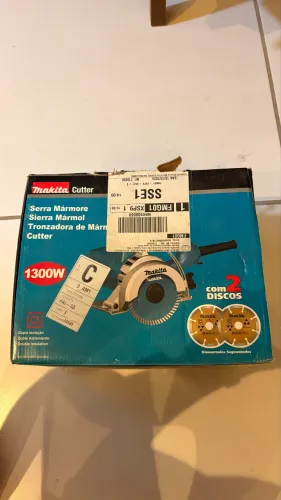 Serra Mármore 4.3/8 1300w C/ 2discos 4100nh3zx2 Makita 127v