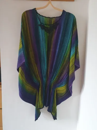 Blusa/vestido manga morcego 