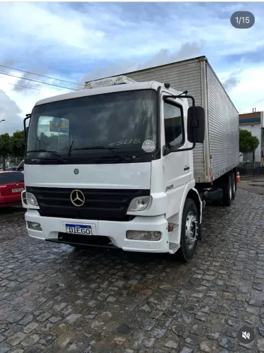 M BENZ 2425, ANO: 2008 C/ BAÚ 