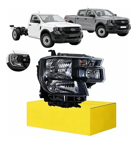 Farol Ford Ranger 2024 2025 2026 C/lampadas S/led Xl Novo Ld Direito/passageiro