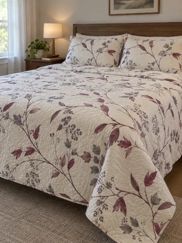 >NOVA< Colcha King Matelassê Floral Creme (outras estampas)