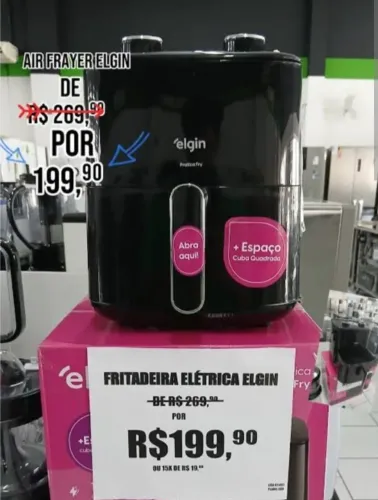 Fritadeira elétrica Elgin nova na caixa