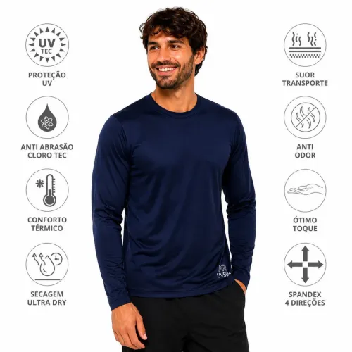 Camiseta Térmica UV50+ proteção solar e térmica 