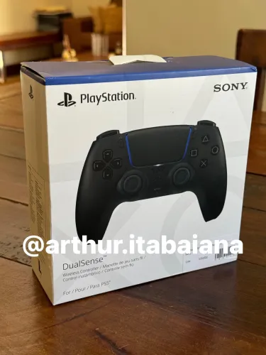 Controle PS5 DualSense Midnight Black Novo LACRADO