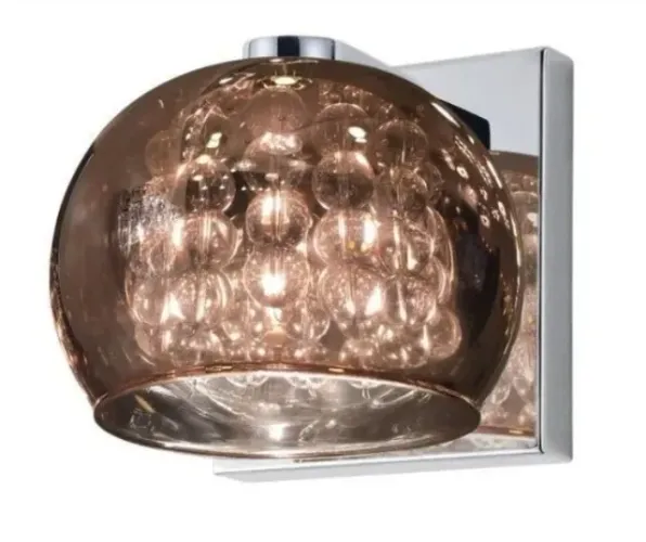 1 Pendente e 2 Arandelas Soho Cromado / Cor Cobre