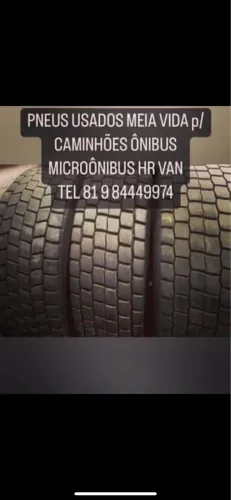PNEU USADO SEMINOVO MEIA VIDA PNEUS USADOS CAMINHÃO