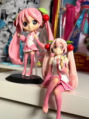 Sakura Miku Original Qposket e Furyuu Figure Boneca Lote Hatsune