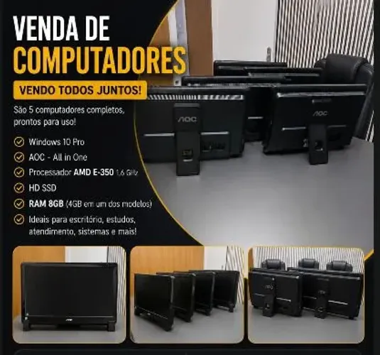 Venda de computadores (Vendo todos juntos ou separados)