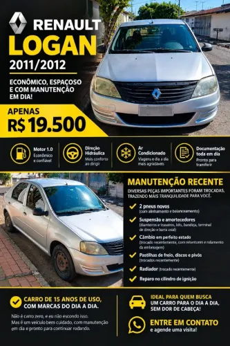 Renault Logan Authentique Hi-flex 1.0 16V 4P 2012