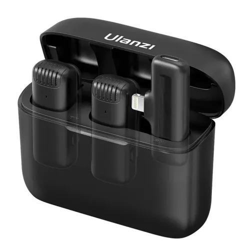 Microfone De Lapela Ulanzi J12 Preto Premium (Original e Lacrado)