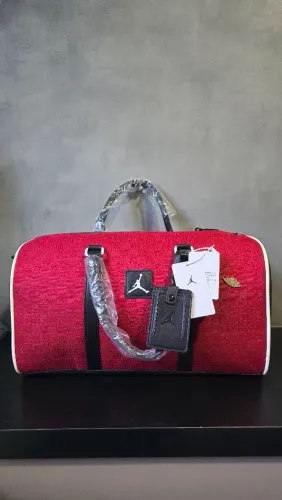 bolsa air jordan monogram duffle bag gym red