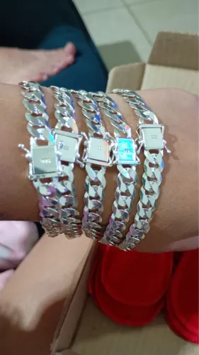 Pulseira de prata 925 10mm
