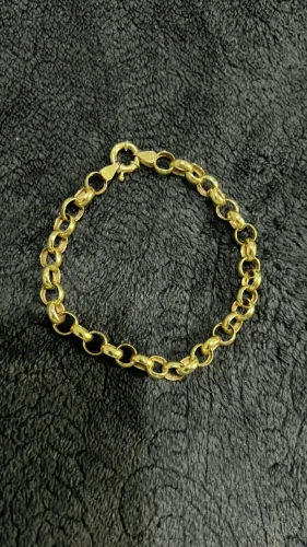Pulseira elo português de ouro