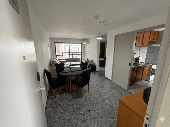 Flat com 45 metros quadrados com 1 quarto em Meireles - Fortaleza - CE
