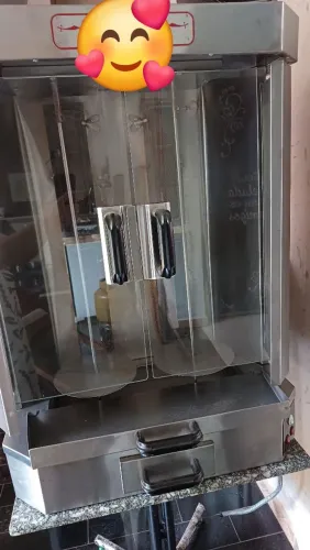 Vendo Máquina churrasco grego kebab/shawarma em aço escovado.