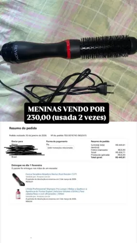 Escova secadora revlon rosto booster