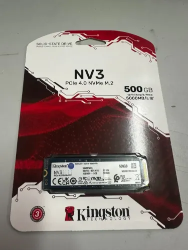 SSD NVME KINGSTON NV3 500GB NOVO LACRADO