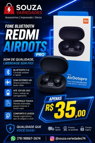 Fone Bluetooth Redimi Airdotspro
