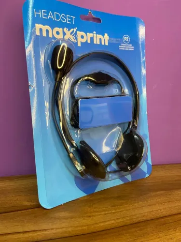FONE DE OUVIDO HEADSET P2 COM MICROFONE - MAXPRIN