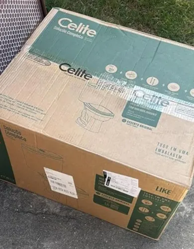 Bacia com Caixa, Assento Polipropileno e Complementos de Instalação Like