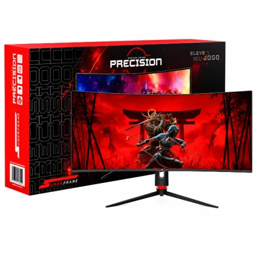 Monitor Ultrawide 34 240hz Fast Va, E-LED com nota fiscal
