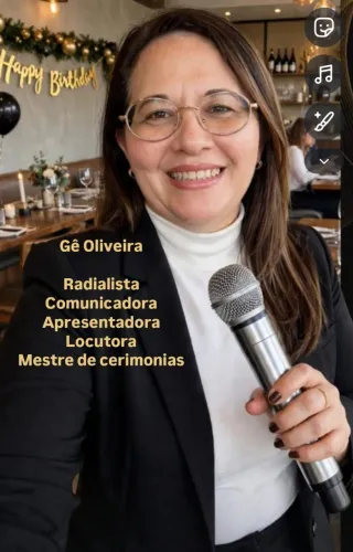 Locutora Comercial Comunicadora Apresentadora e Mestre de Cerimonias e Radialista