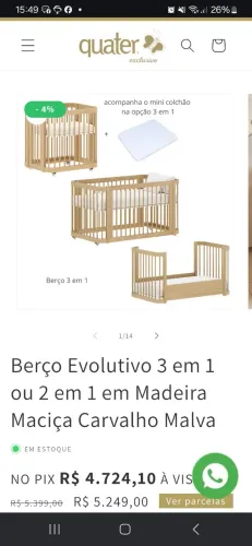 Berço Evolutivo 3x1 Quater