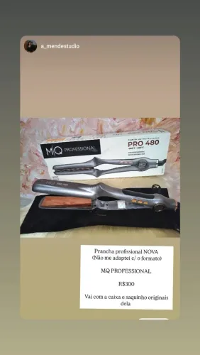 Prancha NOVA MQ profissional