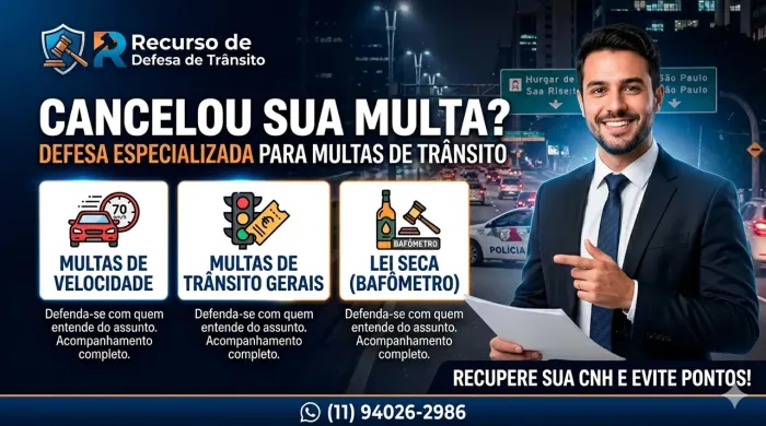DEFESA CONTRA MULTA DE TRÂNSITO