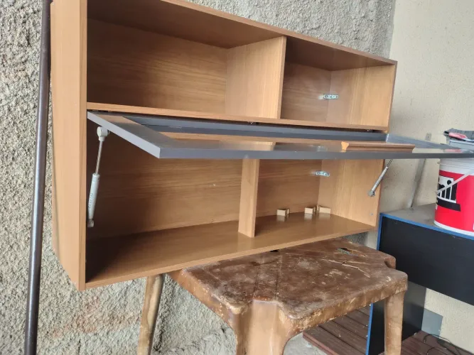 Paneleiro de Cozinha, Marrom/ Armário de cozinha