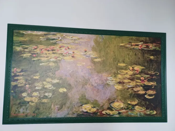 Linda Reprodução da obra Lírios D'água de Claude Monet