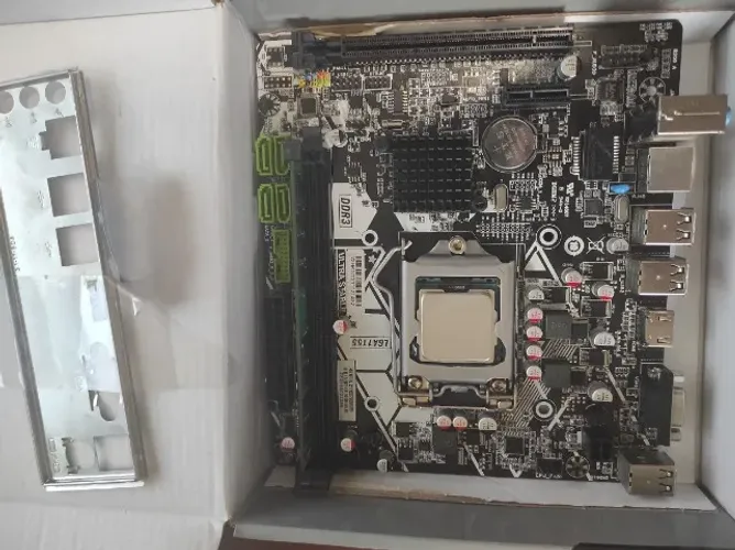 KIT PLACA MÃE H61+CELERON G1610+RAM 4GB