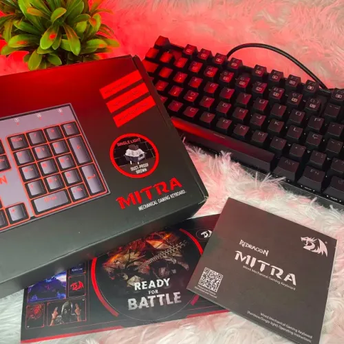 Red Dragon Mitra Teclado 100% - Switch Marrom