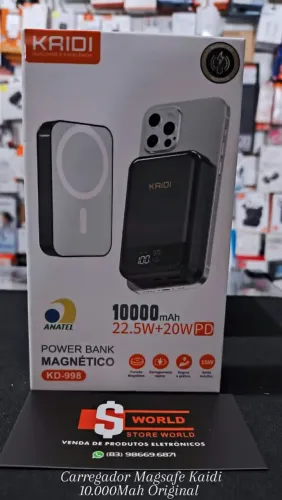 Carregador Portátil Maldade Kaidi 10.000Mah - Loja Store World