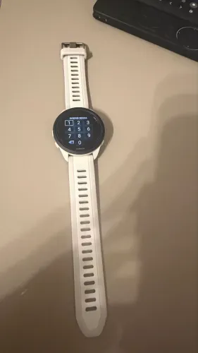 Relógio Garmin Forerunner 165 Music - Branco (Estado de Novo)