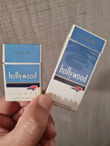 Mini caixa de Hollywood cigarro e fósforos, cx cigarro vazia