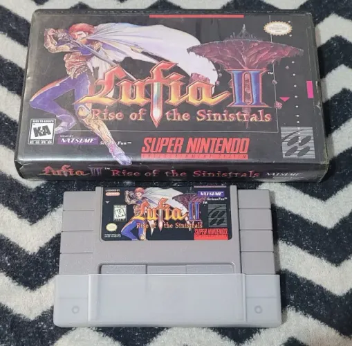 Jogo Lufia 2 Rise of the Sinistrals para SNES Super Nintendo