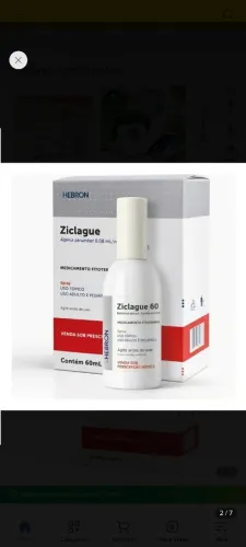 Ziclagle 60ml, 2 por 900$ ,um só foi tirado da caixa